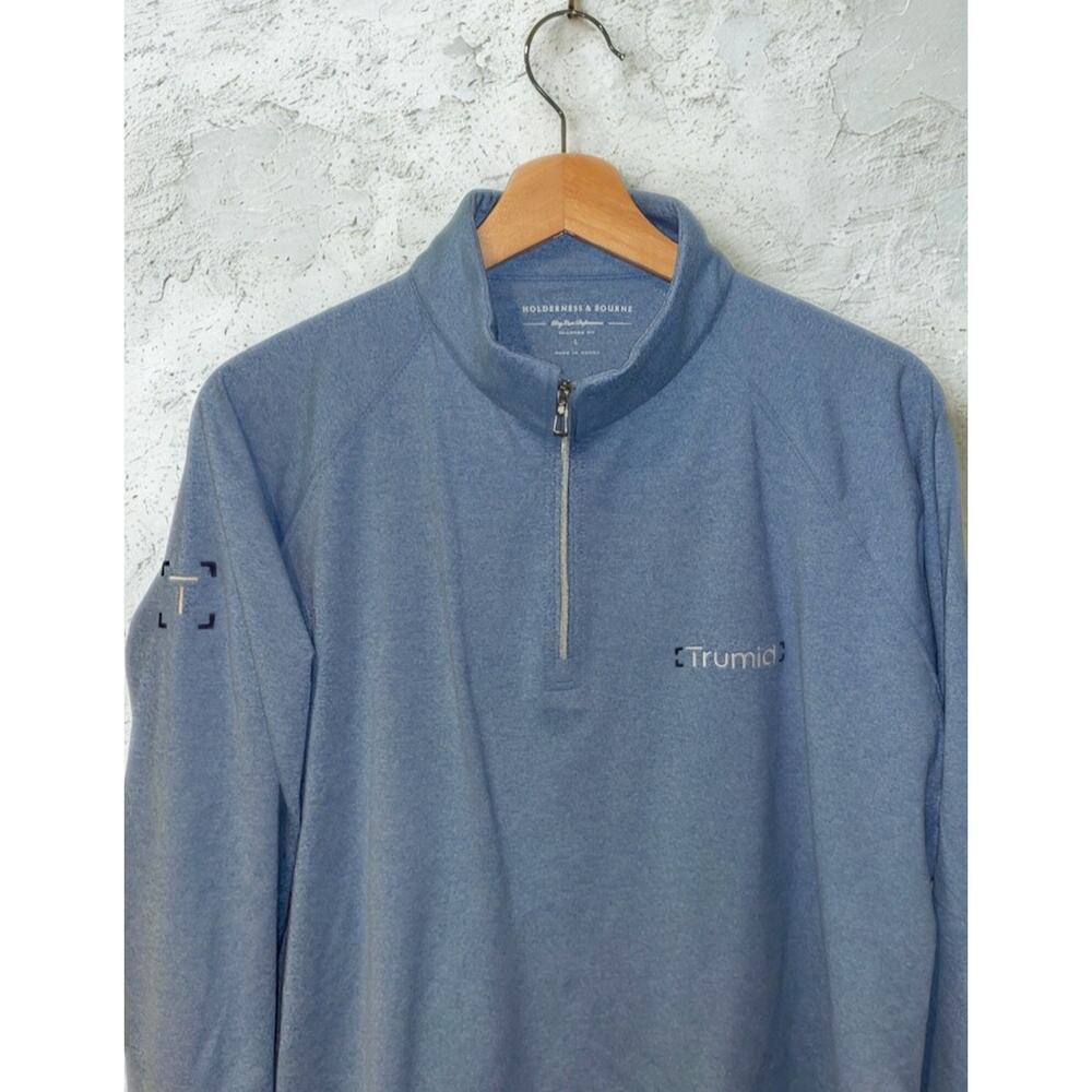 Holderness & Bourne Westland Quarter Zip Pullover Trumid Trading Mens L Golf - Picture 2 of 9